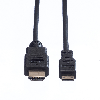VALUE HDMI High Speed Kabel mit Ethernet, HDMI ST - Mini HDMI ST, 2 m
