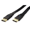 VALUE Câble DisplayPort plat v1.4, DP M - DP M, noir, 1 m