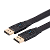 VALUE Câble DisplayPort plat v1.4, DP M - DP M, noir, 1 m