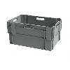 Bac de rangement empilable plein - 600x400xH300 mm - gris - Multiroir