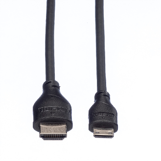 ROLINE HDMI High Speed Kabel mit Ethernet, HDMI ST - Mini HDMI ST, 0,8 m-Beschreibung lesen