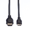 ROLINE Câble HDMI High Speed avec Ethernet, HDMI M - Mini HDMI M, 0,8 m