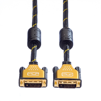 ROLINE GOLD Monitorkabel DVI, ST-ST, (24+1) dual link, Retail Blister, 3 m-Beschreibung lesen