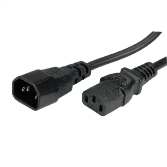 VALUE Apparate-Verbindungskabel, IEC 320 C14 - C13, schwarz, 1,8 m-Beschreibung lesen
