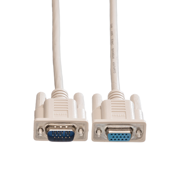 ROLINE VGA Câble pour écran HD15 F - HD15 M A-B, 6 m ROLINE VGA Câble pour écran HD15 F - HD15 M A-B, 6 m-Lire la description
