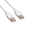 VALUE USB 2.0 Kabel, Typ A-A, weiß, 1,8 m