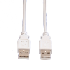 VALUE USB 2.0 Kabel, Typ A-A, weiß, 1,8 m