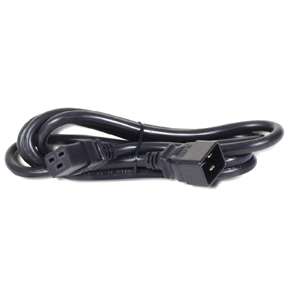 BACHMANN Netzkabel IEC320/C19-C20 16A/250V Kaltgeräteanschluss, schwarz, 0,5 m-Beschreibung lesen