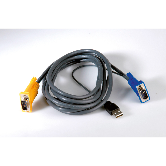 VALUE Câble KVM (USB), pour 14.99.3222/.3223, 3 m VALUE Câble KVM (USB), pour 14.99.3222/.3223, 3 m-Lire la description