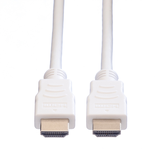 VALUE HDMI High Speed Kabel mit Ethernet, weiß, 7,5 m-Beschreibung lesen