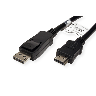 VALUE DisplayPort Kabel DP - HDTV, ST/ST, schwarz, 10 m-Beschreibung lesen