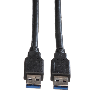 ROLINE USB 3.2 Gen 1 Kabel, Typ A-A, schwarz, 3 m-Beschreibung lesen