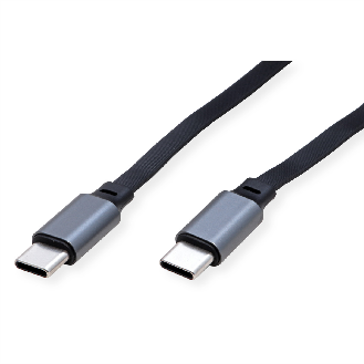 ROLINE USB 2.0 Aufrollbares Kabel, C-C ST/ST, schwarz, 1,2 m-Beschreibung lesen