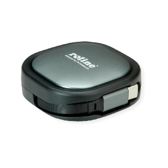 ROLINE USB 2.0 Aufrollbares Kabel, C-C ST/ST, schwarz, 1,2 m-Beschreibung lesen