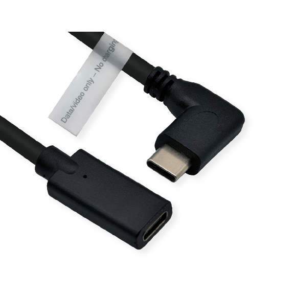 ROLINE Câble d'extension vidéo USB typeC (DP Alt Mode) C-C, M/F, noir, 2 m-Lire la description