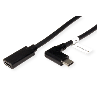 ROLINE Video-Verlängerungskabel (DP Alt Mode) USB Typ C-C, ST/BU, schwarz, 2 m-Beschreibung lesen