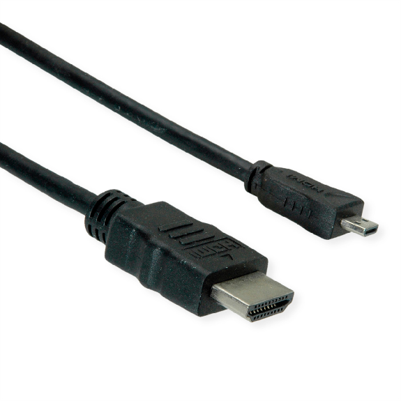 ROLINE GREEN HDMI High Speed Kabel mit Ethernet, HDMI ST - Micro HDMI ST, 2 m-Beschreibung lesen