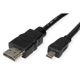ROLINE GREEN HDMI High Speed Kabel mit Ethernet, HDMI ST - Micro HDMI ST, 2 m-Beschreibung lesen