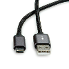 ROLINE Câble USB 2.0, C-A, M/M, noir, 1,8 m