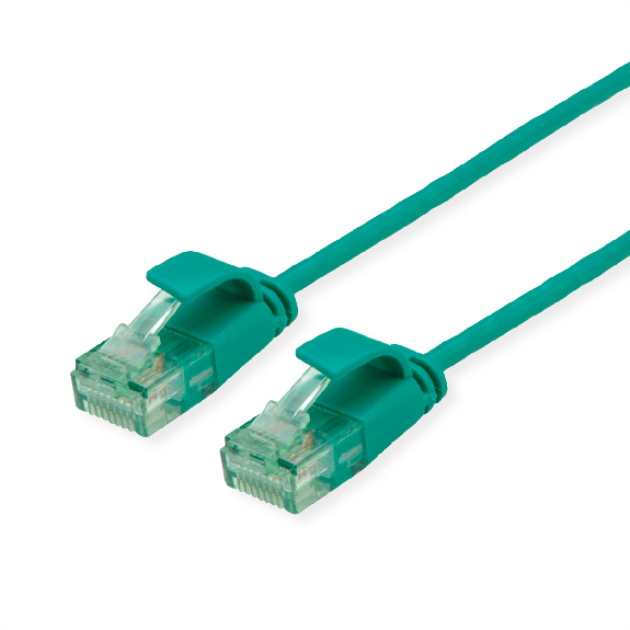 ROLINE RM UTP DataCenter Patchkabel Kat.6A (Class EA), slim, grün, 3 m-Beschreibung lesen