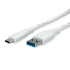 VALUE Câble USB 3.2 Gen 1, A-C, M/M, blanc, 2 m VALUE Câble USB 3.2 Gen 1, A-C, M/M, blanc, 2 m