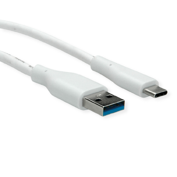 VALUE Câble USB 3.2 Gen 1, A-C, M/M, blanc, 2 m VALUE Câble USB 3.2 Gen 1, A-C, M/M, blanc, 2 m-Lire la description