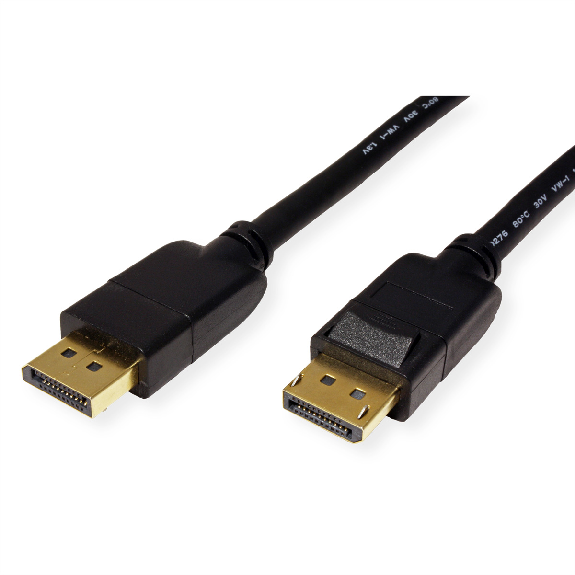 ROLINE DisplayPort Kabel, v1.4, DP ST - ST, schwarz, 1 m-Beschreibung lesen