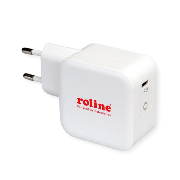 ROLINE Chargeur USB avec prise Euro, 1x type C, 61W ROLINE Chargeur USB avec prise Euro, 1x type C, 61W-Lire la description