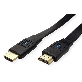 VALUE 8K HDMI Ultra HD Kabel mit Ethernet, flach, ST/ST, schwarz, 3 m-Beschreibung lesen