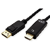 ROLINE Câble DisplayPort DP - UHDTV, Slim, M/M, noir, 3 m