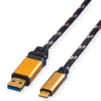 ROLINE GOLD USB 3.2 Gen 1 Kabel, A-C, ST/ST, 0,5 m-Beschreibung lesen