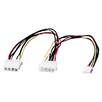 ROLINE Y-Kabel 4 pol. HDD / 4 pol. HDD  + 4 pol. FDD, 0,3 m-Beschreibung lesen