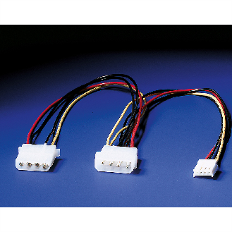 ROLINE Y-Kabel 4 pol. HDD / 4 pol. HDD  + 4 pol. FDD, 0,3 m-Beschreibung lesen