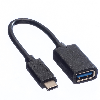 VALUE USB 3.2 Gen 1 Kabel, USB Typ C - A, ST/BU, OTG, schwarz, 0,15 m VALUE USB 3.2 Gen 1 Kabel, USB Typ C - A, ST/BU, OTG, schwarz, 0,15 m