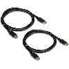 TRENDnet TK-DP06/2 Câble DiplayPort 1.2, Pack de 2, noir, 1,8 m TRENDnet TK-DP06/2 Câble DiplayPort 1.2, Pack de 2, noir, 1,8 m