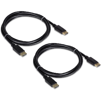 TRENDnet TK-DP06/2 DisplayPort 1.2 Kabel, 2er Pack, schwarz, 1,8 m-Beschreibung lesen