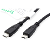 ROLINE GREEN USB 3.2 Gen 2 Kabel, C-C, ST/ST, 10Gbit/s, Emark, 100W, schwarz, 0,5 m