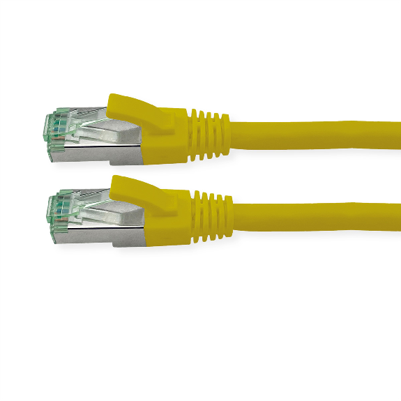 ROLINE RM Patchkabel Kat.6A S/FTP (PiMF), gelb, 15 m-Beschreibung lesen