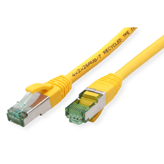 ROLINE RM Patchkabel Kat.6A S/FTP (PiMF), gelb, 15 m-Beschreibung lesen