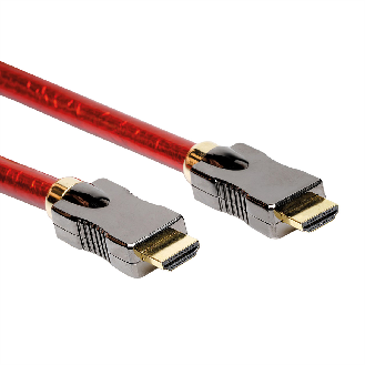 ROLINE 8K HDMI Ultra HD Kabel mit Ethernet, ST/ST, rot, 2 m-Beschreibung lesen