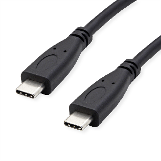 ROLINE RM USB 3.2 Gen 2 Kabel, C-C, ST/ST, 10Gbit/s, Emark, 100W, schwarz, 1 m-Beschreibung lesen