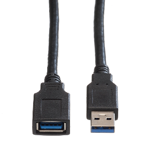 ROLINE USB 3.2 Gen 1 Kabel, Typ A-A, ST/BU, schwarz, 1,8 m-Beschreibung lesen
