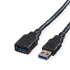 ROLINE USB 3.2 Gen 1 Kabel, Typ A-A, ST/BU, schwarz, 1,8 m ROLINE USB 3.2 Gen 1 Kabel, Typ A-A, ST/BU, schwarz, 1,8 m