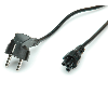 VALUE Netzkabel, 3pol. Notebook-Buchse, schwarz, 1,8 m