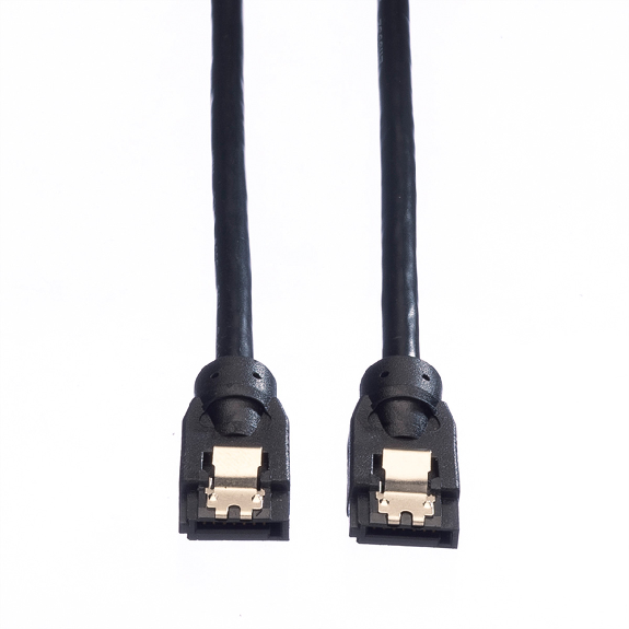 ROLINE Internes SATA 6.0 Gbit/s HDD-Kabel mit Schnappverschluss, 0,5 m-Beschreibung lesen