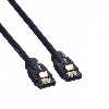 ROLINE Internes SATA 6.0 Gbit/s HDD-Kabel mit Schnappverschluss, 0,5 m