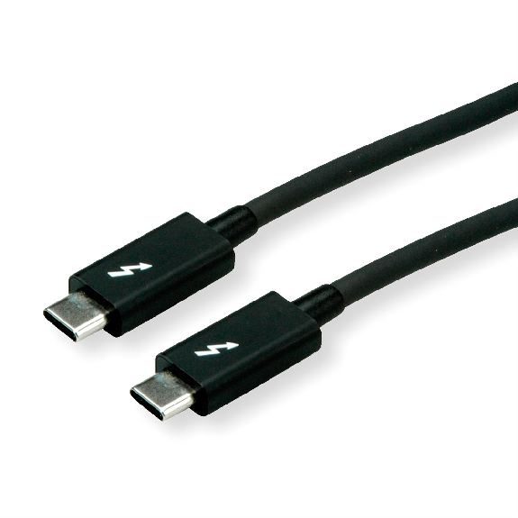ROLINE Câble Thunderbolt 3 USB type C, M/M, noir, 2 m-Lire la description