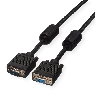 ROLINE SVGA-Kabel HD15 ST - BU mit Ferritkern, 3 m-Beschreibung lesen