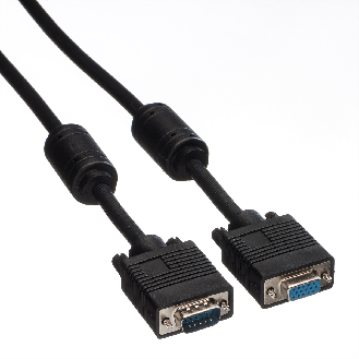 ROLINE SVGA-Kabel HD15 ST - BU mit Ferritkern, 3 m-Beschreibung lesen