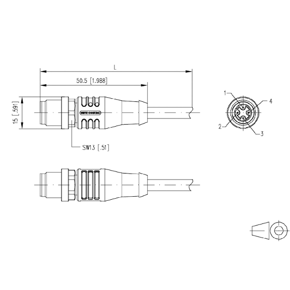 METZ CONNECT Câble Ethernet industriel M12, codage D, 5 m-Lire la description